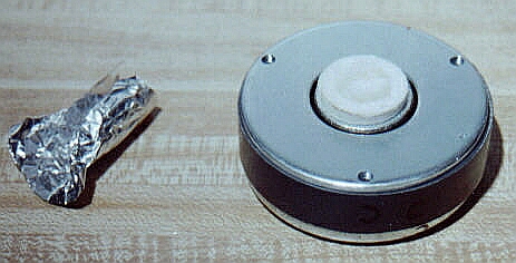 Wool fully inserted into vent